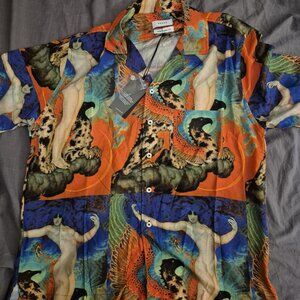 Rhude Hawaiian Button Up Shirt Size Medium BNWT